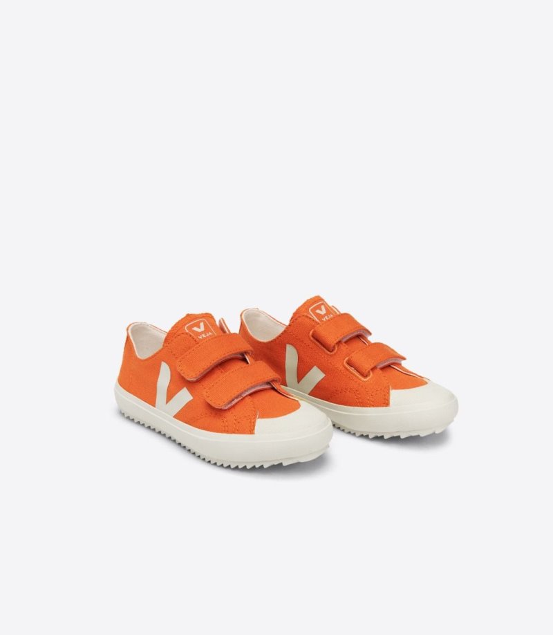 Veja Ollie Canvas Patike Dječje Narančaste Bijele | DG61-1451T4