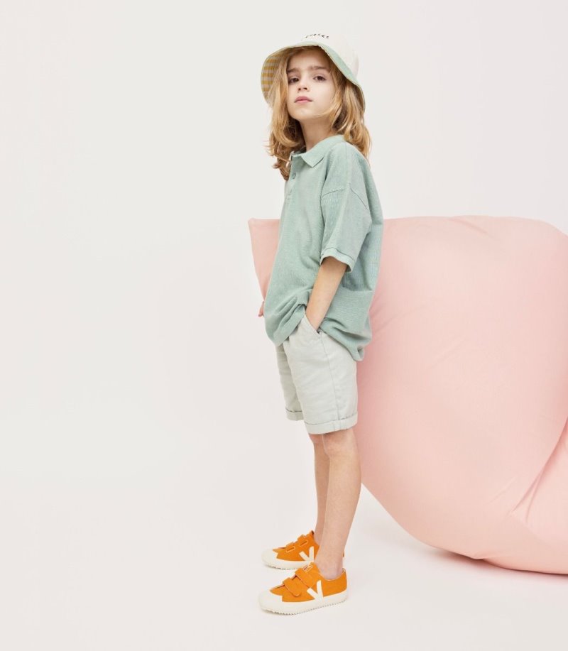 Veja Ollie Canvas Patike Dječje Narančaste Bijele | DG61-1451T4