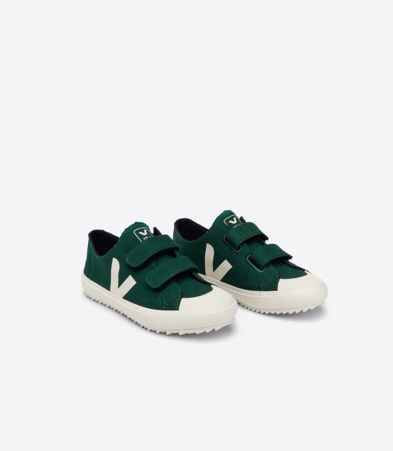 Veja Ollie Canvas Patike Dječje Zelene Bijele | SB92-5722N8