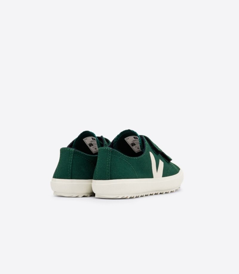 Veja Ollie Canvas Patike Dječje Zelene Bijele | SB92-5722N8