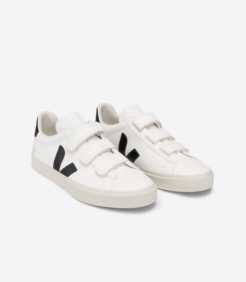 Veja Recife Chromefree Leather Patike Muške Bijele Crne | LC33-4013P4