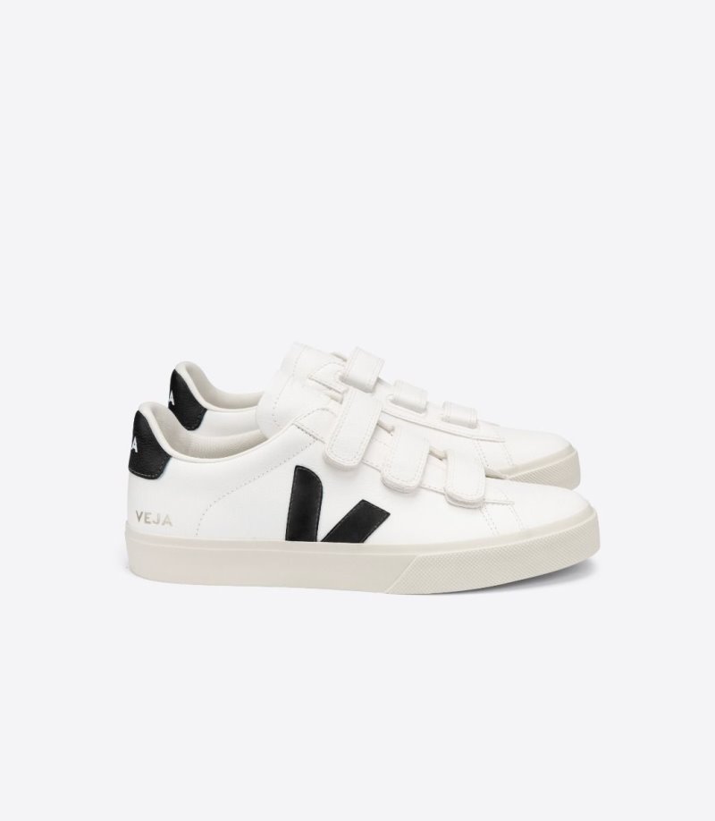 Veja Recife Chromefree Leather Patike Muške Bijele Crne | LC33-4013P4