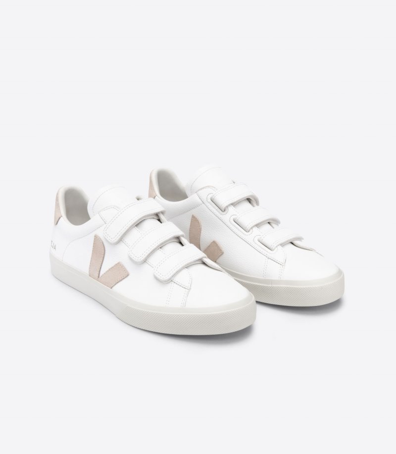 Veja Recife Chromefree Leather Patike Muške Bijele Bež | CE29-3149Z0