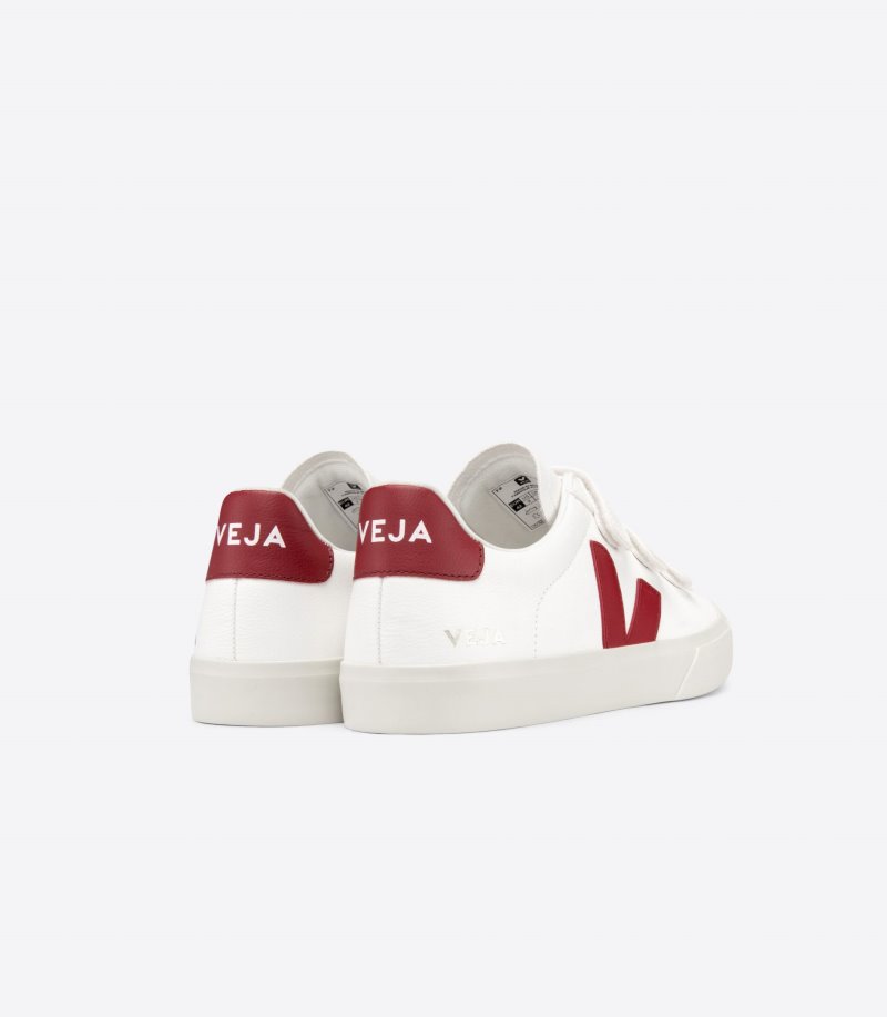 Veja Recife Chromefree Leather Patike Ženske Bijele Bordo | WV82-0392C9