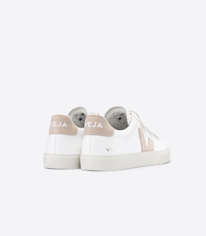 Veja Recife Chromefree Leather Patike Ženske Bijele Bež | WJ36-8206Z9
