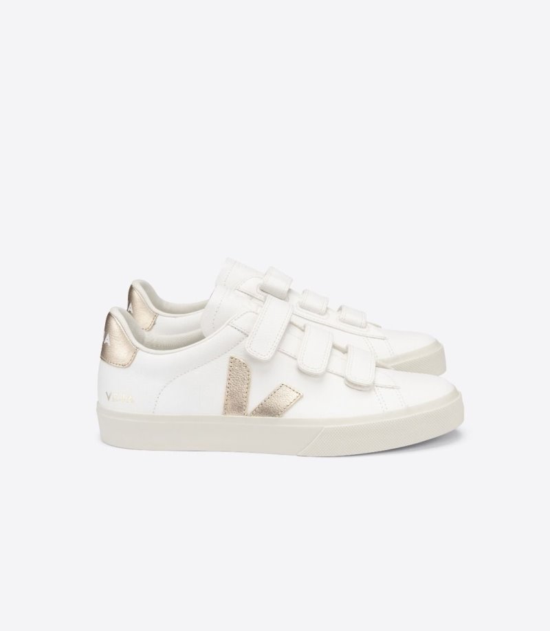 Veja Recife Chromefree Patike Ženske Bijele Zlatne | WG95-0385U9