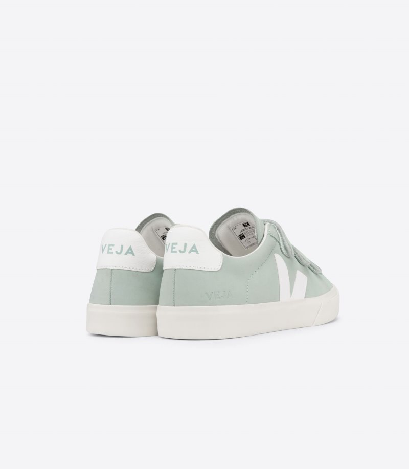 Veja Recife Nubuck Patike Ženske Svijetlo Zelene Bijele | OL76-1376H4