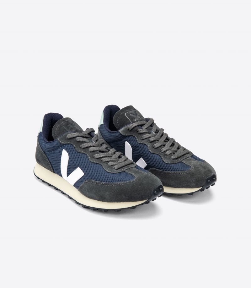 Veja Rio Branco Alveomesh Patike Ženske Crne Tamno Plave | XO64-3694G4