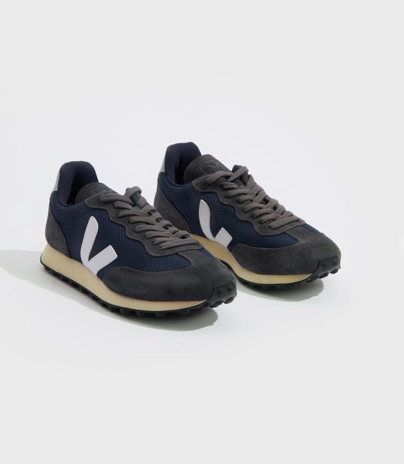 Veja Rio Branco Alveomesh Patike Ženske Crne Tamno Plave | XO64-3694G4