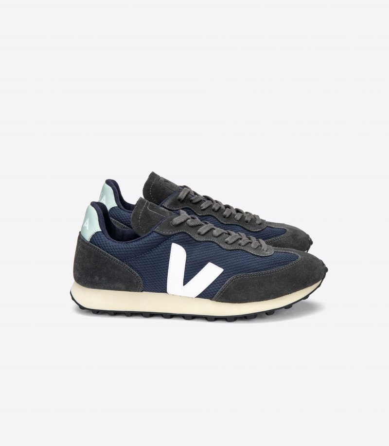 Veja Rio Branco Alveomesh Patike Ženske Crne Tamno Plave | XO64-3694G4