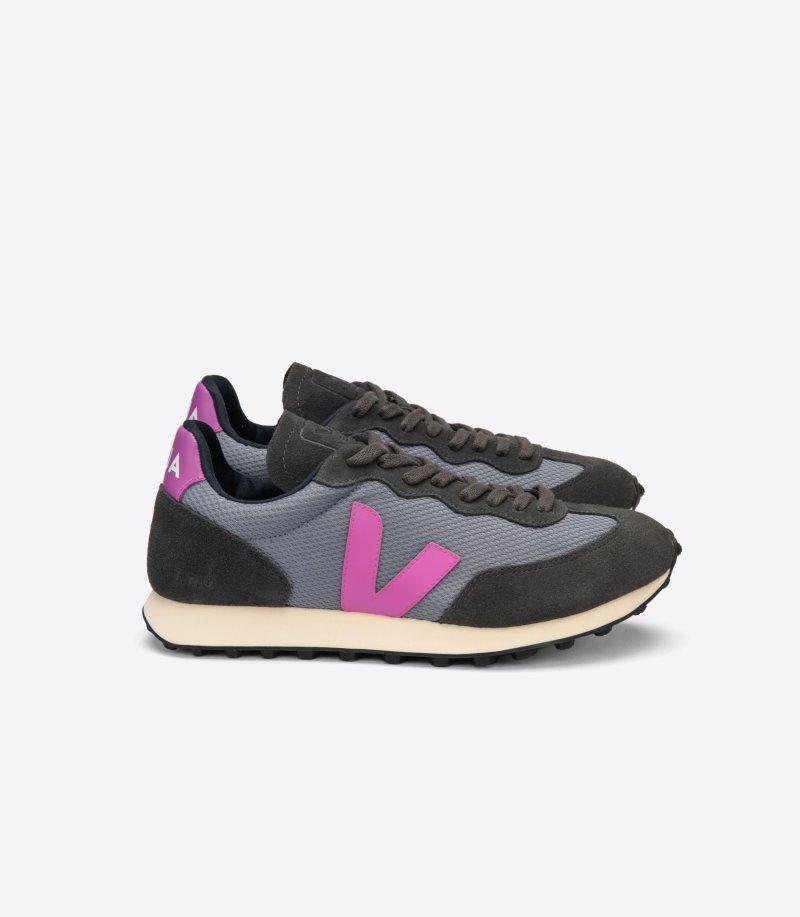 Veja Rio Branco Alveomesh Patike Ženske Tamno Sive Sive Roze | CV26-8506C7