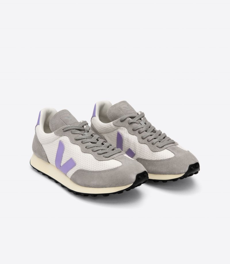 Veja Rio Branco Hexamesh Gravel Patike Ženske Sive Bijele Ljubičaste | NC95-1005O1