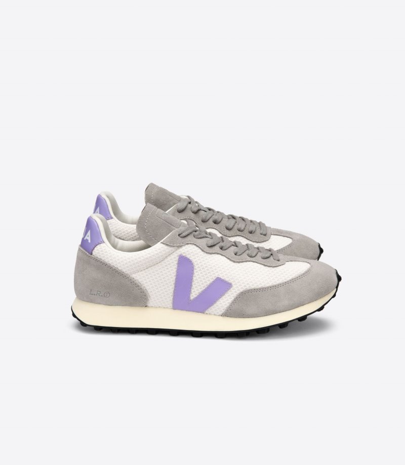 Veja Rio Branco Hexamesh Gravel Patike Ženske Sive Bijele Ljubičaste | NC95-1005O1