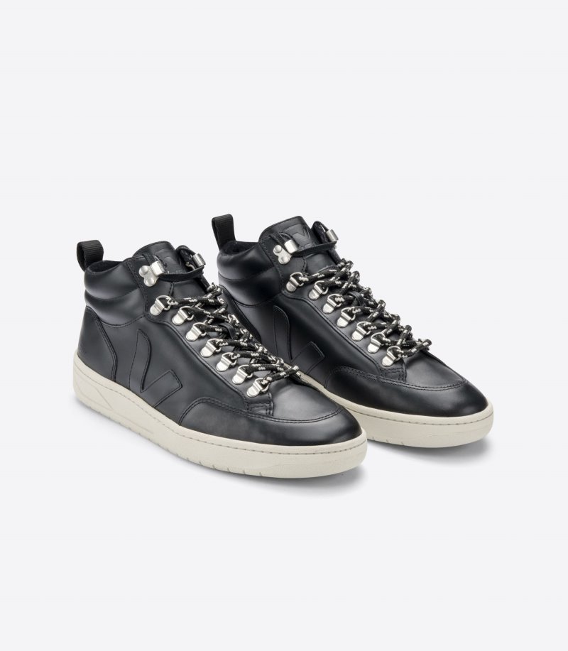 Veja Roraima Leather Patike Muške Crne Srebrne | FQ49-8289L0