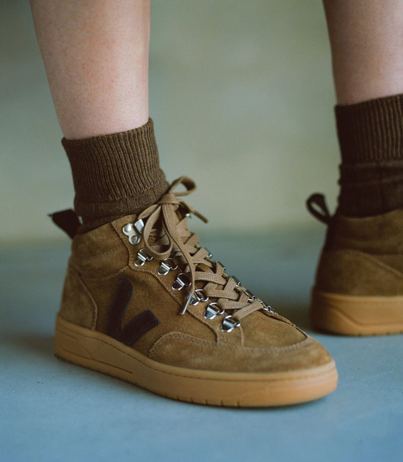 Veja Roraima Suede Patike Ženske Smeđe Crne | CP90-6790L6