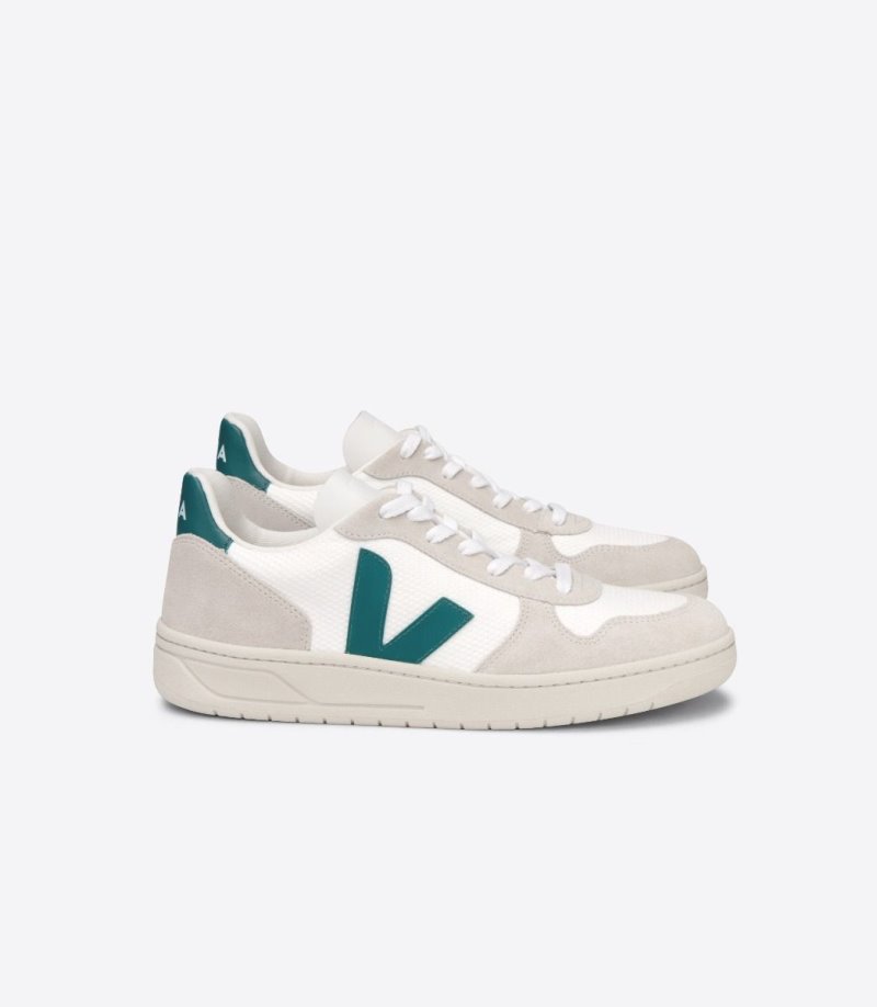 Veja V-10 B-Mesh Patike Muške Bijele Zelene | SV26-4436W8