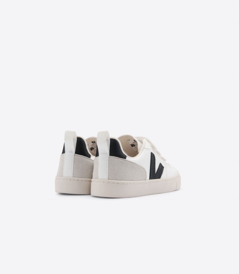 Veja V-10 CWL Patike Dječje Bijele Crne | KE08-8358N6
