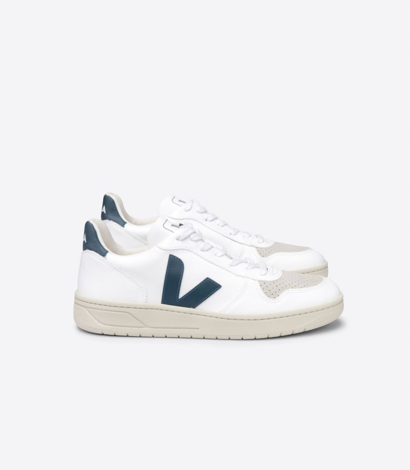 Veja V-10 CWL Patike Muške Bijele Tamno Zelene | CB10-3170N1