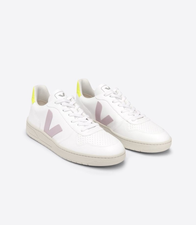Veja V-10 CWL Patike Ženske Bijele Ljubičaste | LD48-6928C2