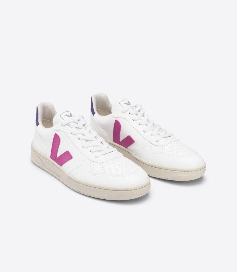 Veja V-10 CWL Patike Ženske Bijele Ljubičaste | SD68-0798D7