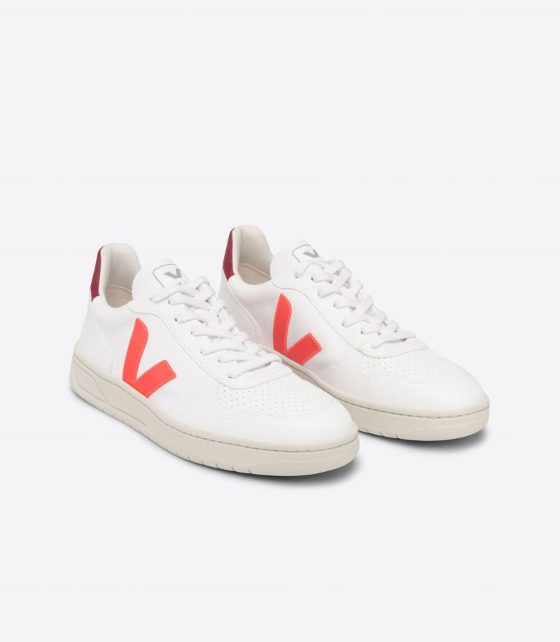 Veja V-10 CWL Patike Ženske Bijele Narančaste | LC33-2503L8