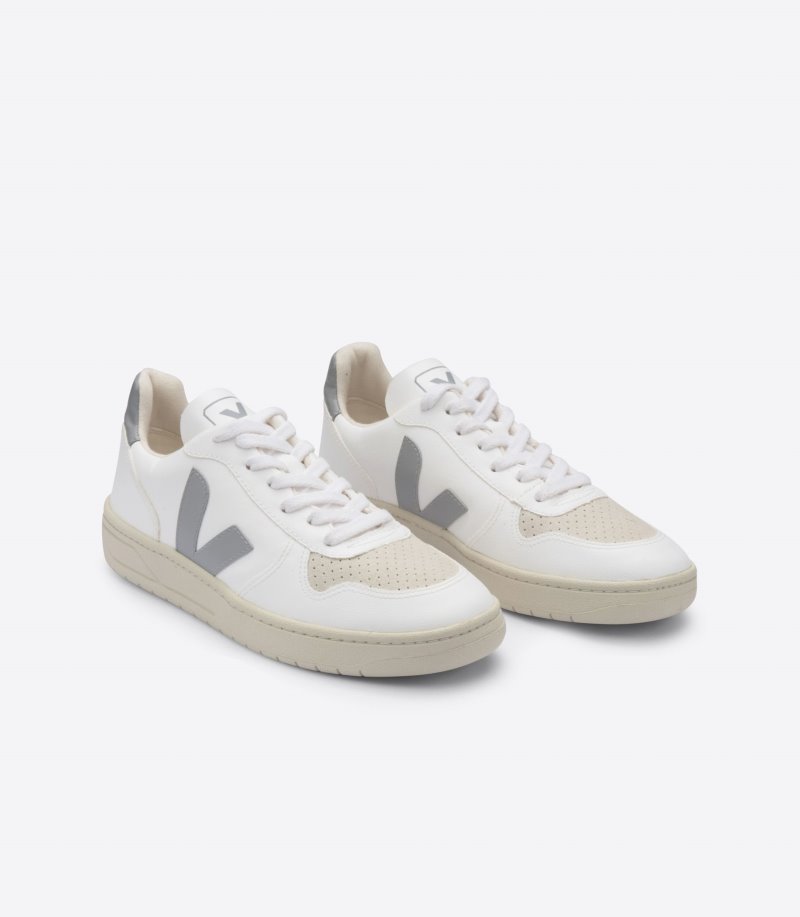 Veja V-10 CWL Patike Ženske Bijele Sive | LP63-0963B6