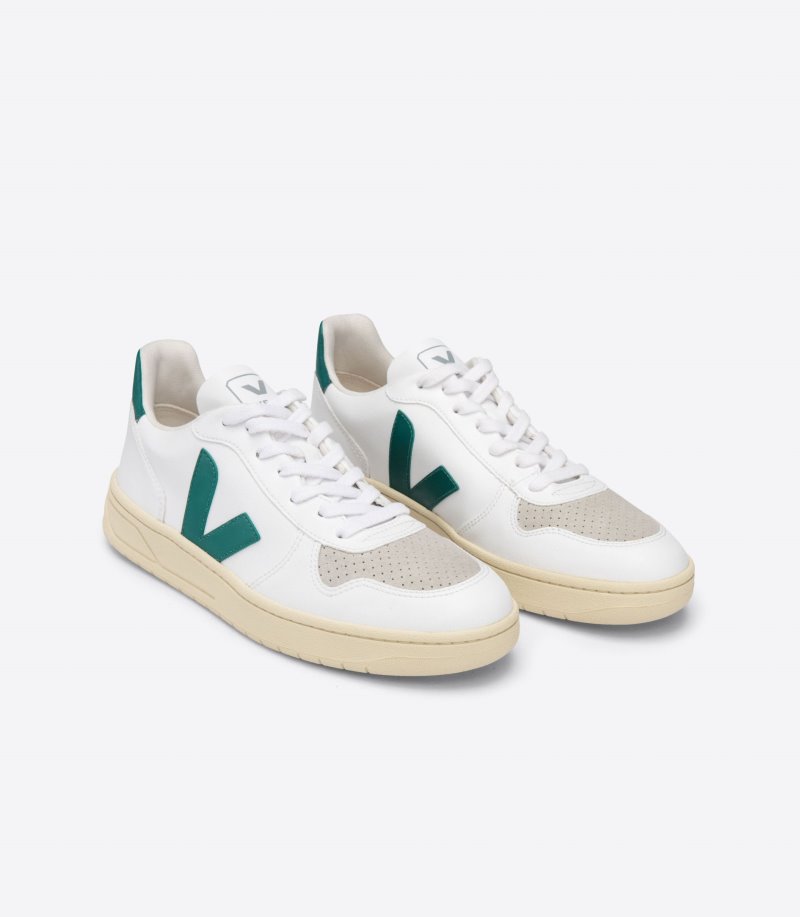 Veja V-10 CWL Patike Ženske Bijele Zelene | HW92-0682W7