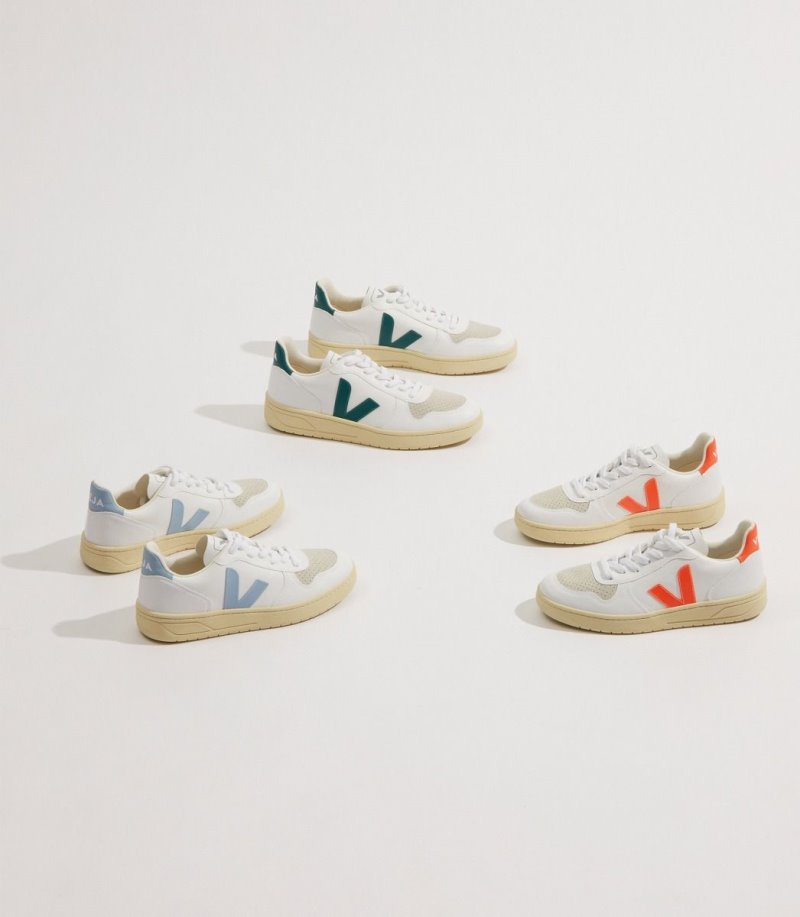 Veja V-10 CWL Patike Ženske Bijele Zelene | HW92-0682W7