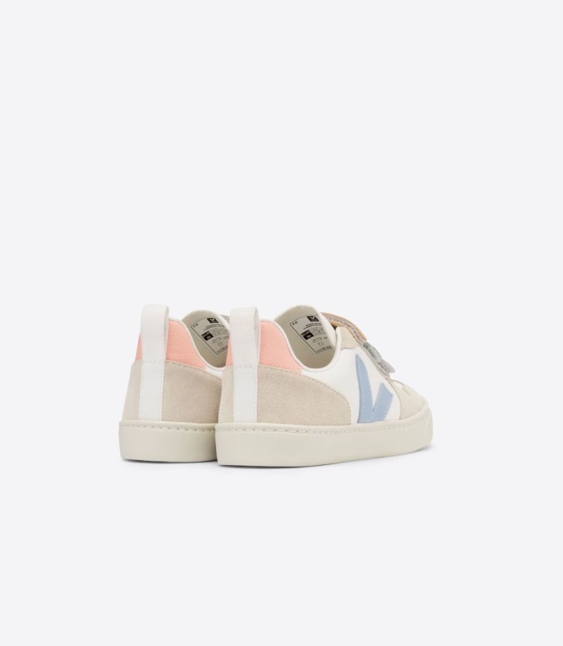 Veja V-10 Chromefree Patike Dječje Bijele Plave | PV30-1810V5