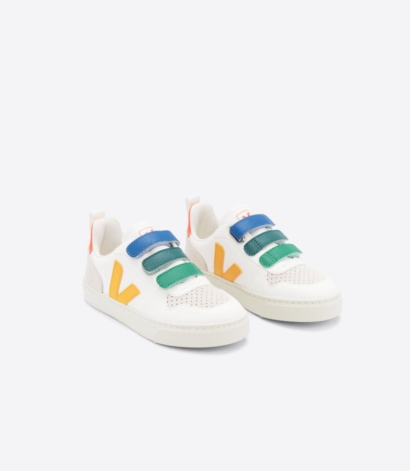 Veja V-10 Chromefree Patike Dječje Bijele Visebojne | KX89-6819Y3