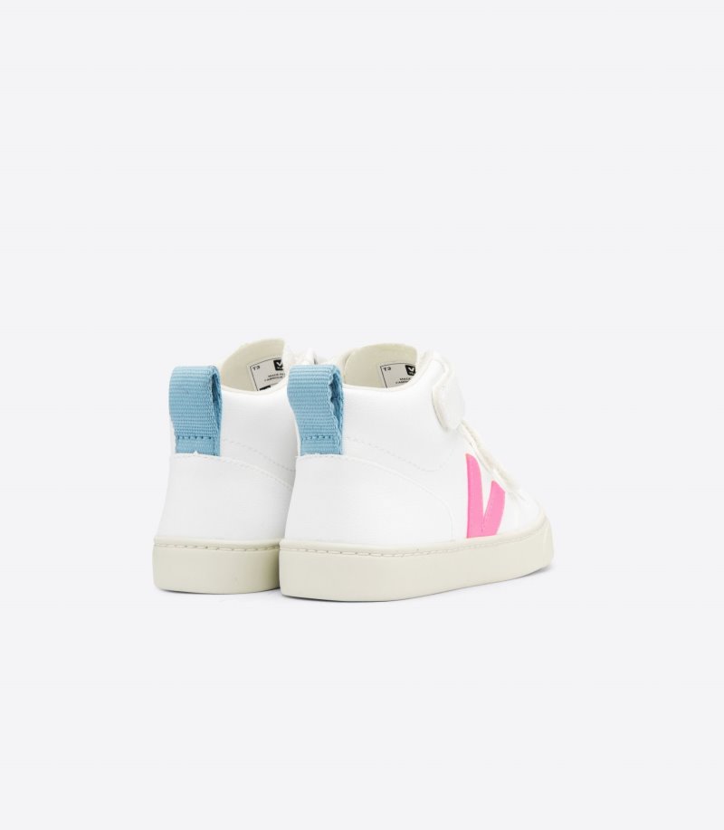 Veja V-10 Mid CWL Patike Dječje Bijele Roze | EO50-5360I1