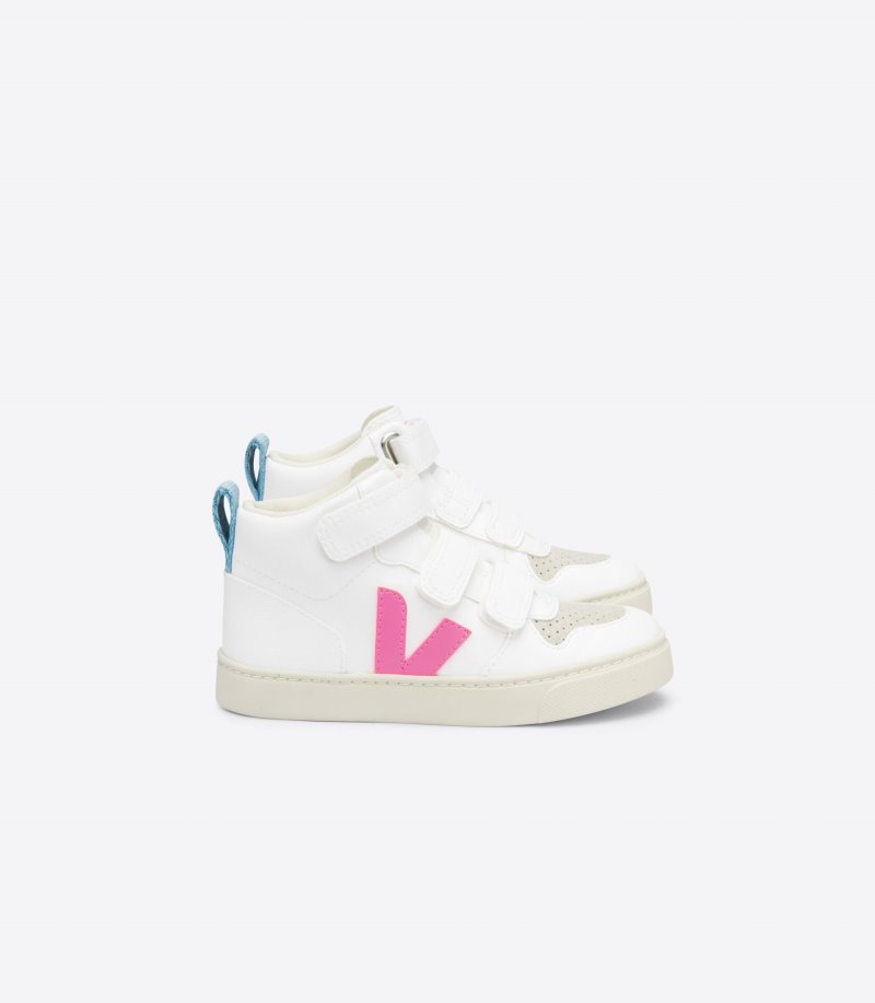 Veja V-10 Mid CWL Patike Dječje Bijele Roze | EO50-5360I1