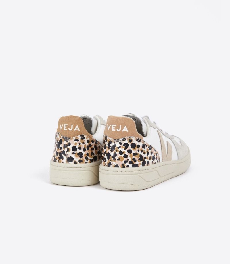 Veja V-10 Patike Ženske Bijele Leopard | JG10-6020M1