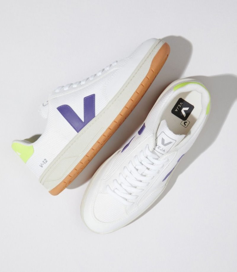 Veja V-12 B-Mesh Patike Ženske Bijele Ljubičaste | MP26-7796B3