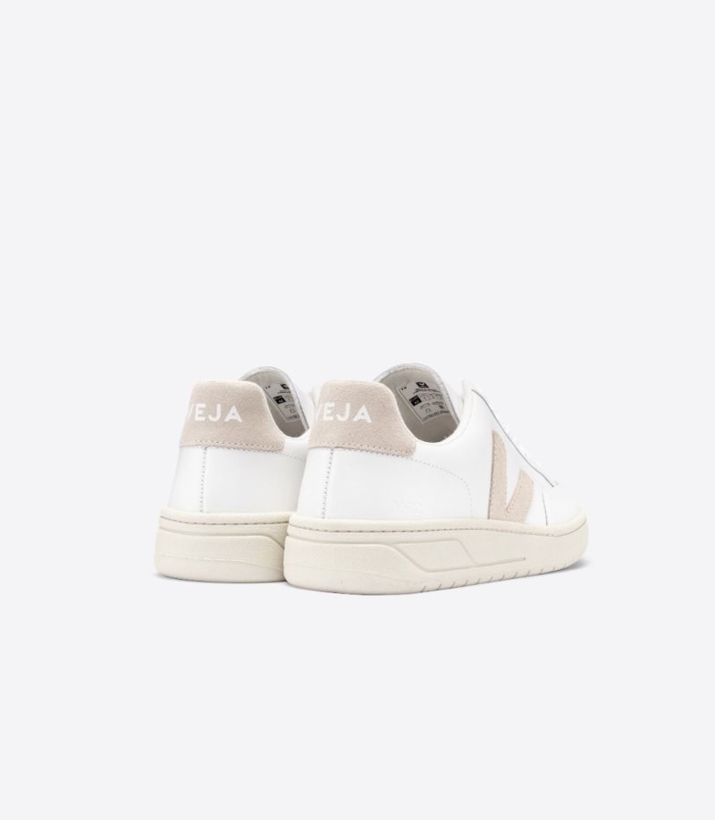 Veja V-12 Leather Patike Muške Bijele Bež | IJ26-3816O2