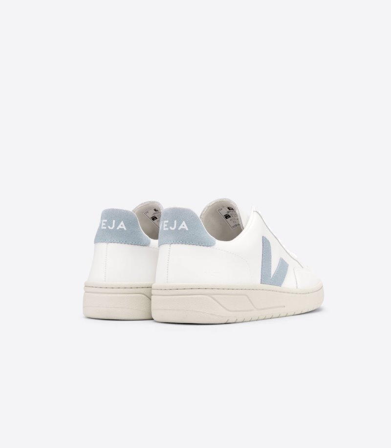 Veja V-12 Leather Patike Muške Bijele Plave | IZ13-1163L1