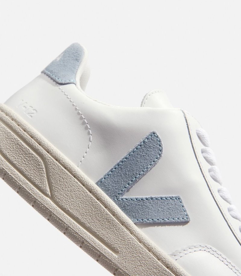 Veja V-12 Leather Patike Muške Bijele Plave | IZ13-1163L1