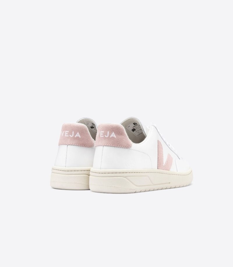 Veja V-12 Leather Patike Ženske Bijele Roze | IA33-4973H8