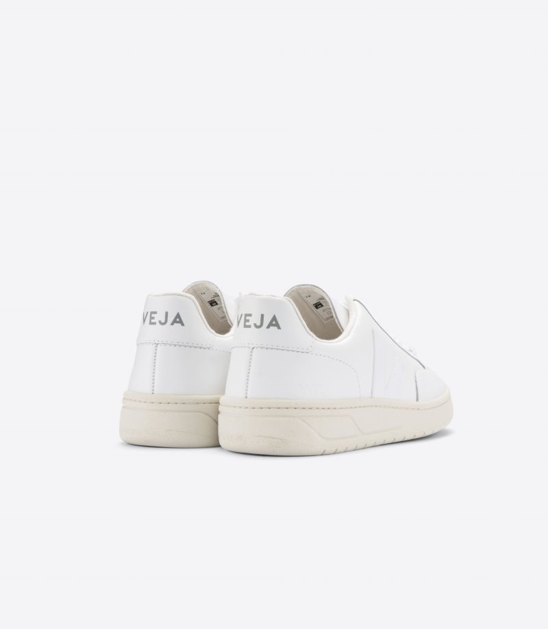 Veja V-12 Leather Patike Ženske Bijele | LJ21-0301N4