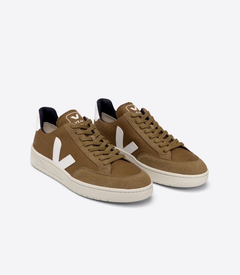 Veja V-12 Vegan B-Mesh Patike Muške Smeđe Bijele | SN31-7561K2