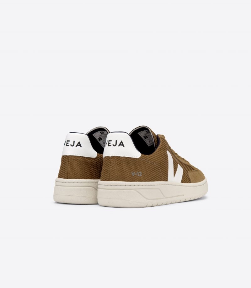 Veja V-12 Vegan B-Mesh Patike Muške Smeđe Bijele | SN31-7561K2