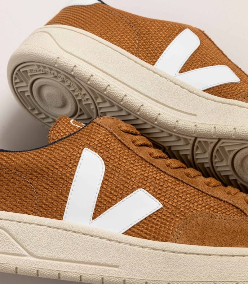 Veja V-12 Vegan B-Mesh Patike Muške Smeđe Bijele | SN31-7561K2
