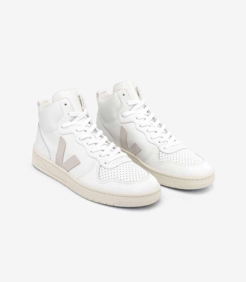 Veja V-15 Leather Patike Muške Bijele | EI41-4691A1