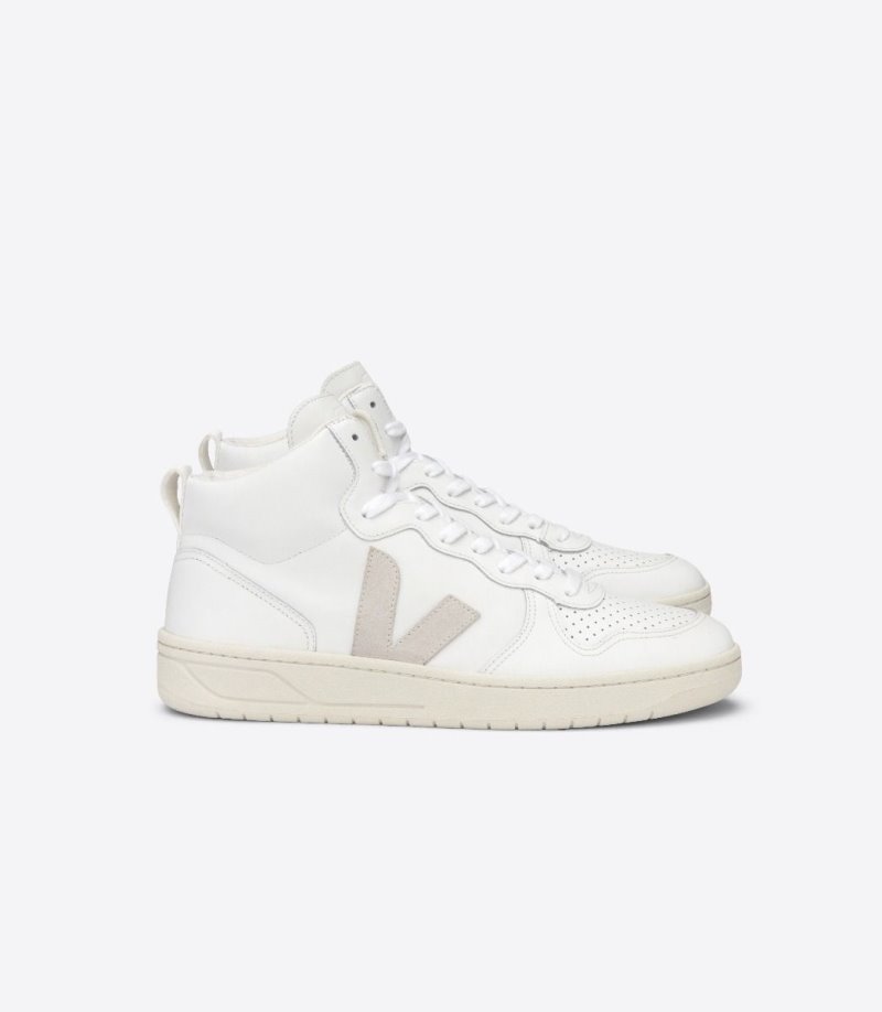 Veja V-15 Leather Patike Muške Bijele | EI41-4691A1