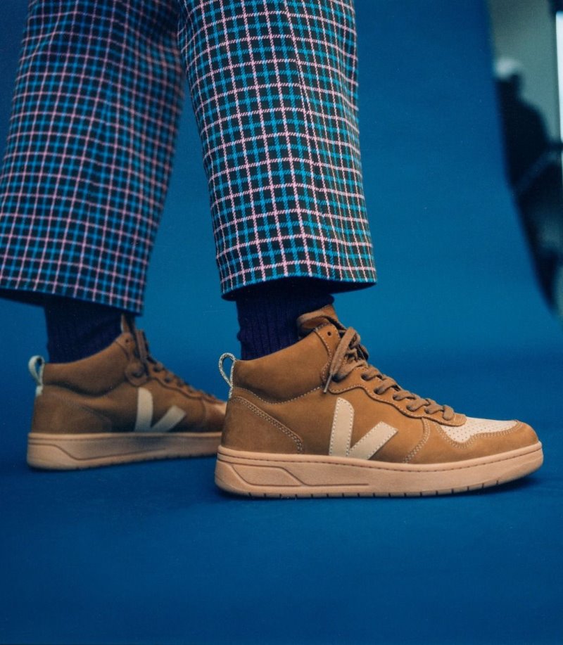 Veja V-15 Nubuck Patike Ženske Smeđe | IW80-7400K8