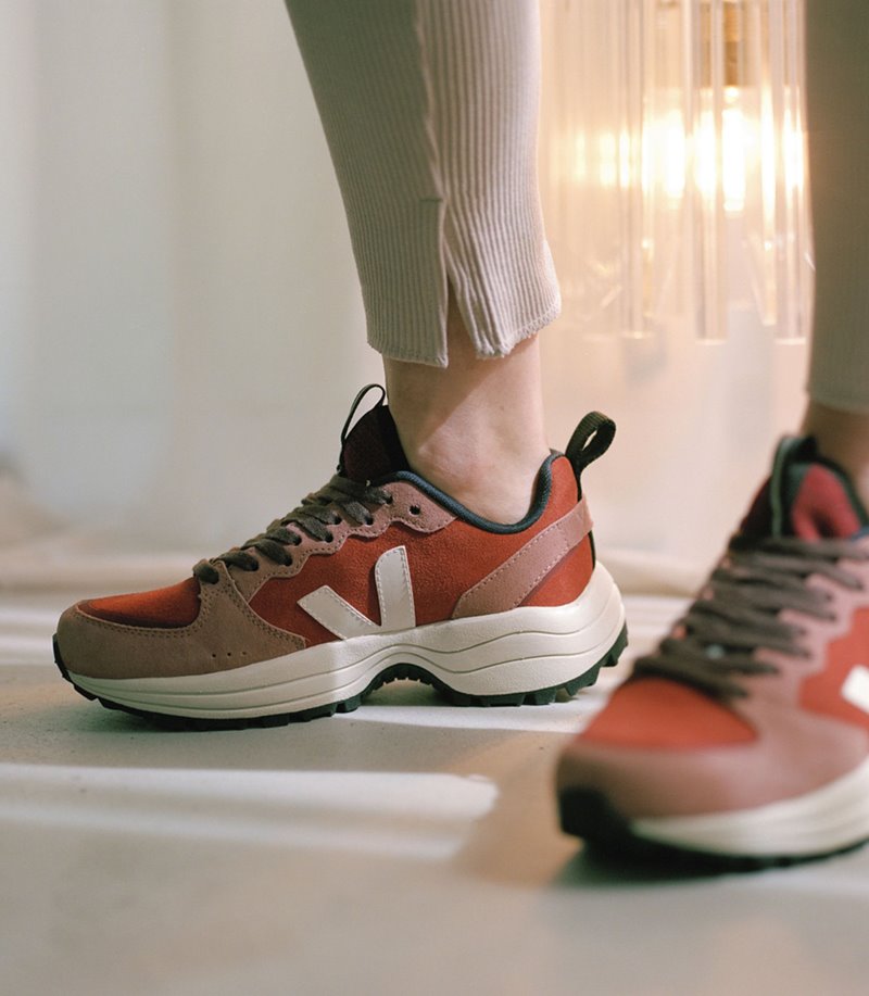 Veja Venturi Suede Patike Ženske Koraljne Crne | WS14-5464C2