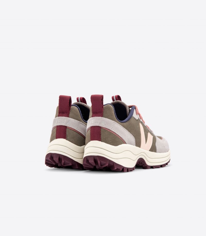 Veja Venturi Suede Patike Ženske Maslinasto Zelene Sive Roze | DI92-0462L4