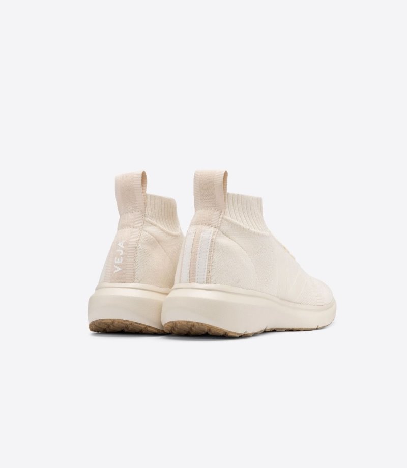 Veja V-knit Veja X Rick Owens Mid Patike Muške Krem | MB50-3180E0