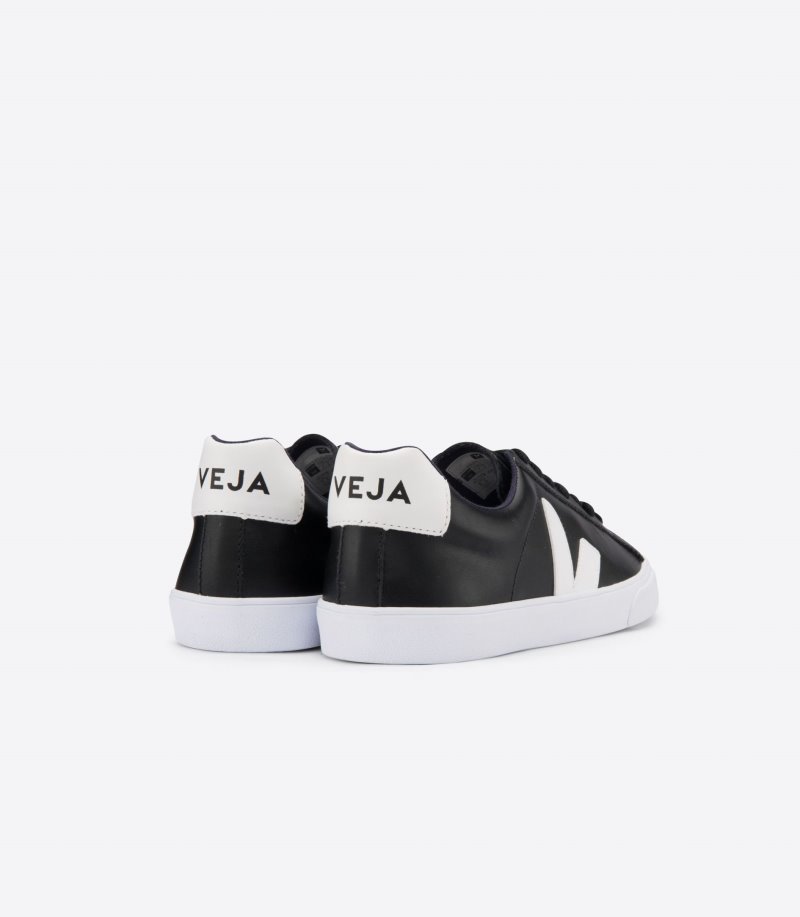 Veja Vstore Esplar Leather Patike Ženske Crne Bijele | HM02-0492G9