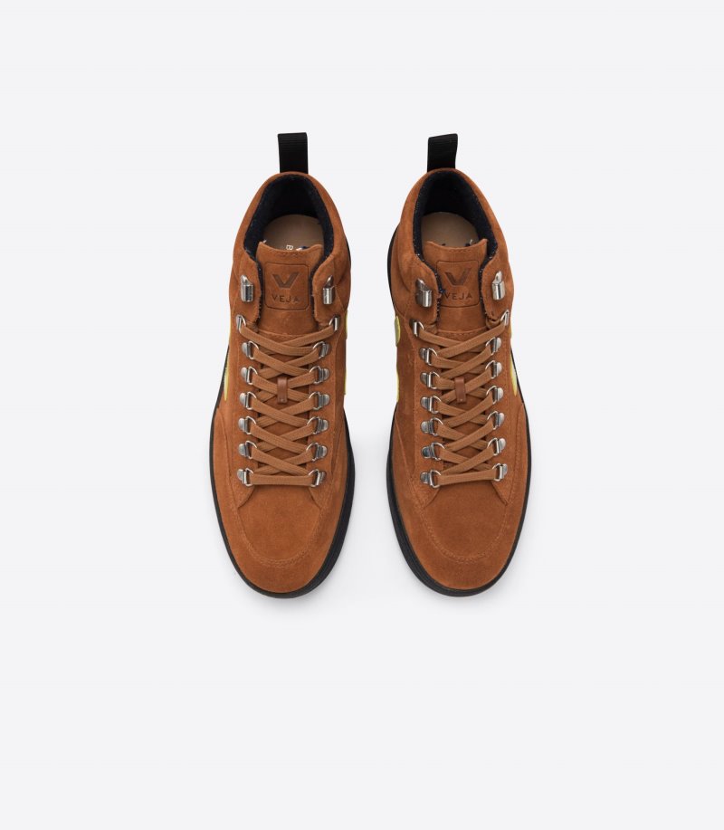 Veja Vstore Roraima Suede Patike Muške Smeđe Žute | KI61-6581E1